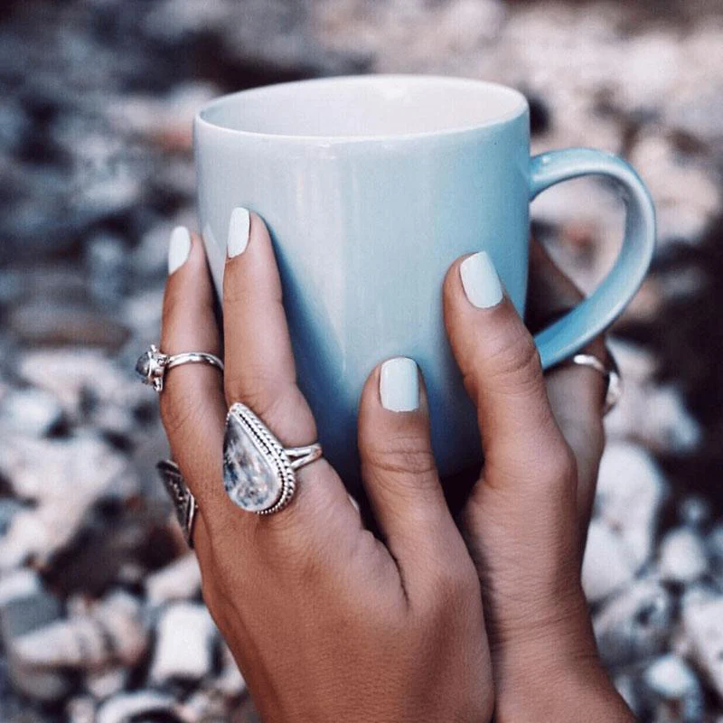 Moonstone healing crystal ring - Image 3