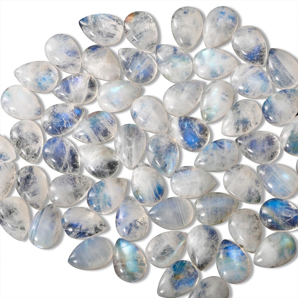 Natural Rainbow Moonstone Ring - Image 6